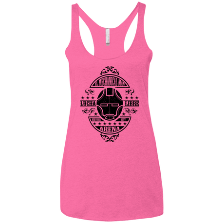 T-Shirts Vintage Pink / X-Small Lucha Mechanical Man Women's Triblend Racerback Tank