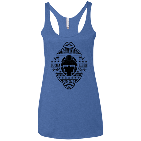 T-Shirts Vintage Royal / X-Small Lucha Mechanical Man Women's Triblend Racerback Tank