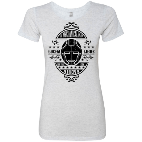 T-Shirts Heather White / Small Lucha Mechanical Man Women's Triblend T-Shirt