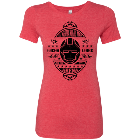 T-Shirts Vintage Red / Small Lucha Mechanical Man Women's Triblend T-Shirt