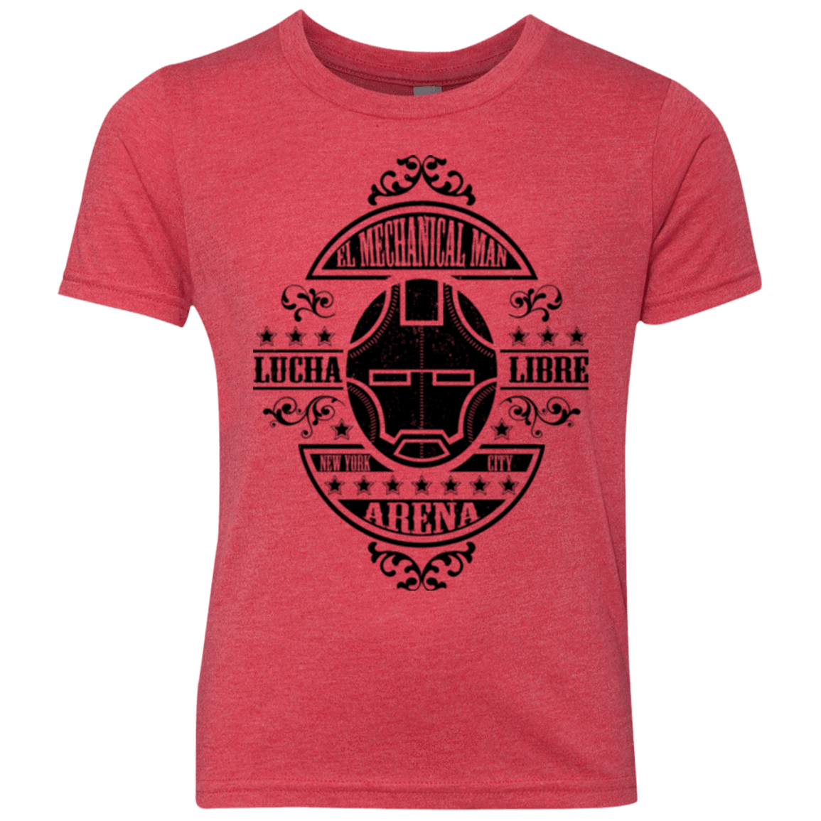T-Shirts Vintage Red / YXS Lucha Mechanical Man Youth Triblend T-Shirt