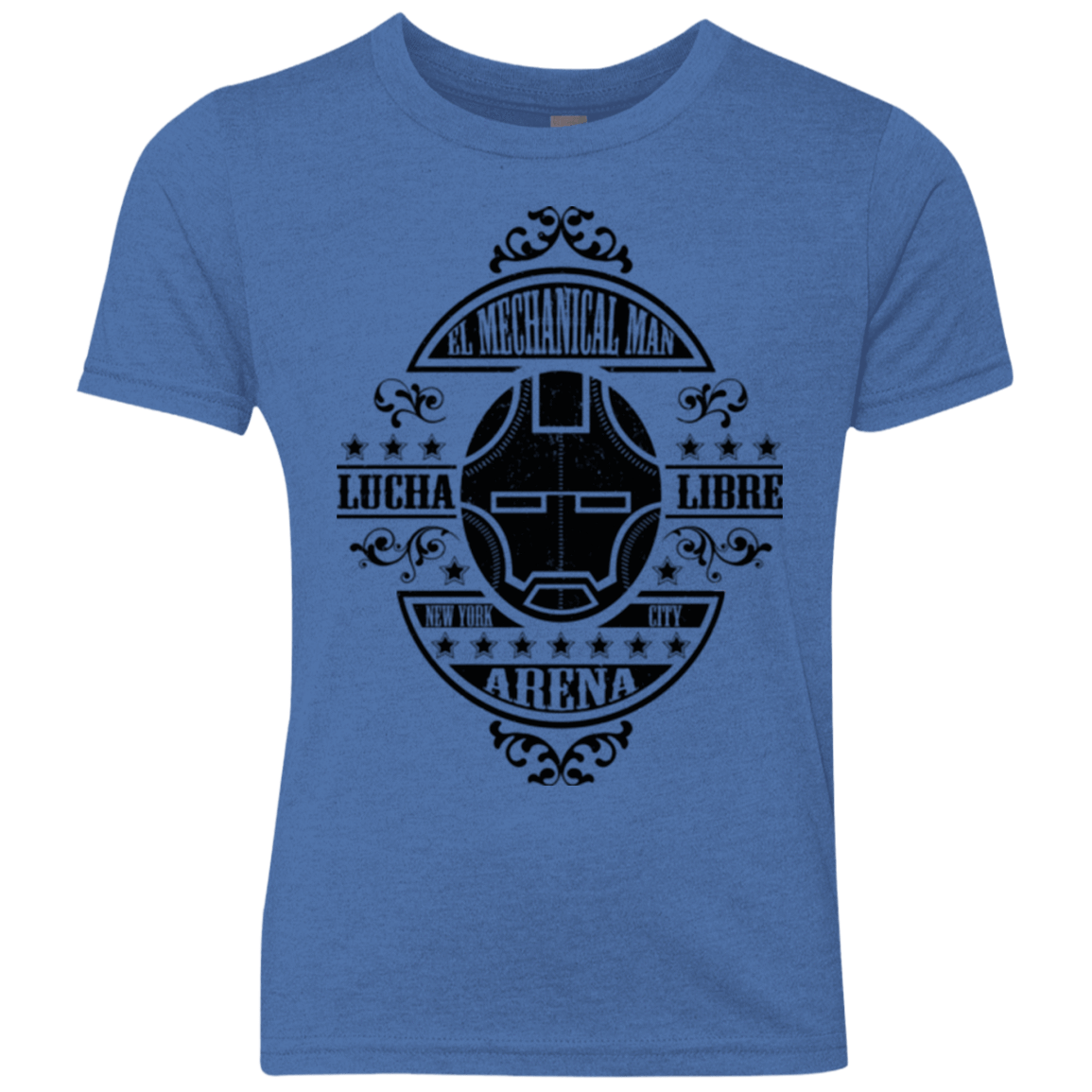 T-Shirts Vintage Royal / YXS Lucha Mechanical Man Youth Triblend T-Shirt