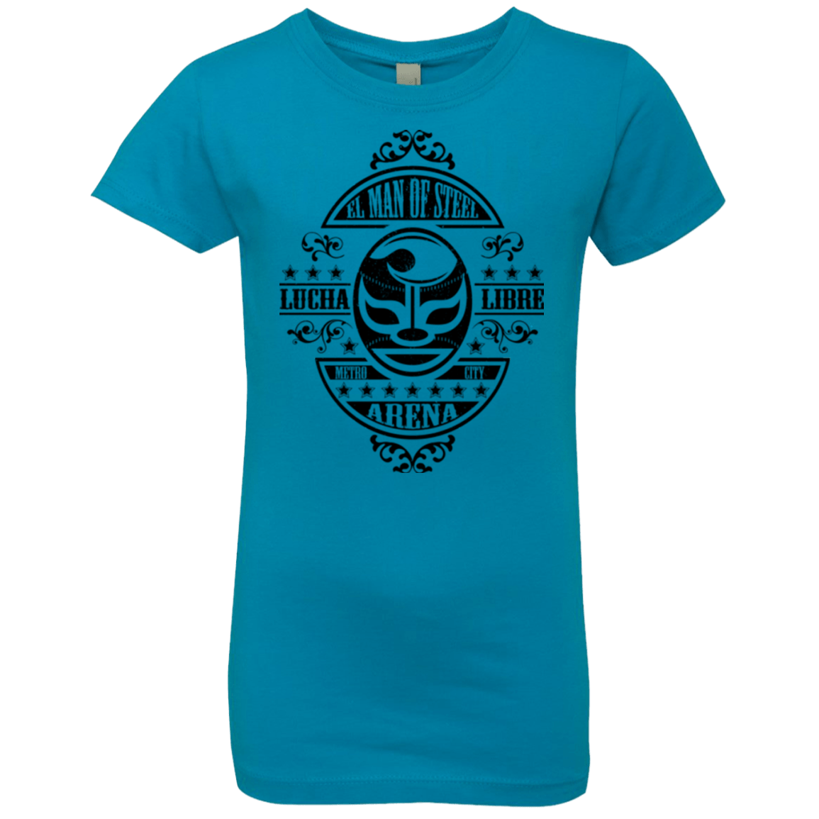 T-Shirts Turquoise / YXS luchamanofsteel Girls Premium T-Shirt