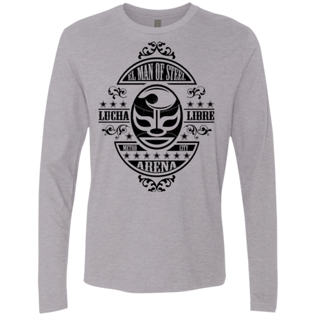 T-Shirts Heather Grey / Small luchamanofsteel Men's Premium Long Sleeve