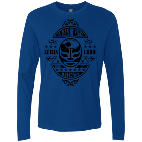 T-Shirts Royal / Small luchamanofsteel Men's Premium Long Sleeve