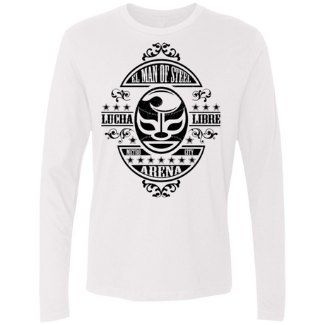 T-Shirts White / Small luchamanofsteel Men's Premium Long Sleeve
