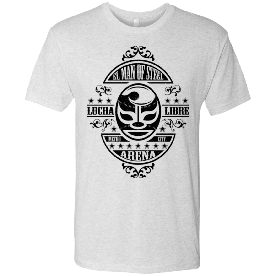 T-Shirts Heather White / Small luchamanofsteel Men's Triblend T-Shirt