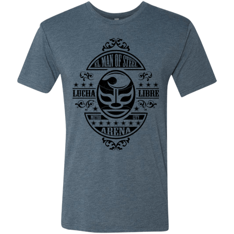 T-Shirts Indigo / Small luchamanofsteel Men's Triblend T-Shirt