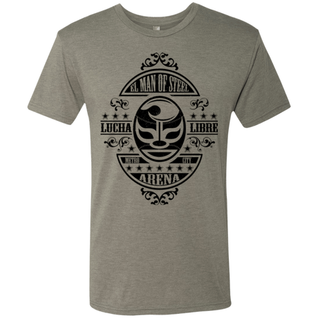 T-Shirts Venetian Grey / Small luchamanofsteel Men's Triblend T-Shirt
