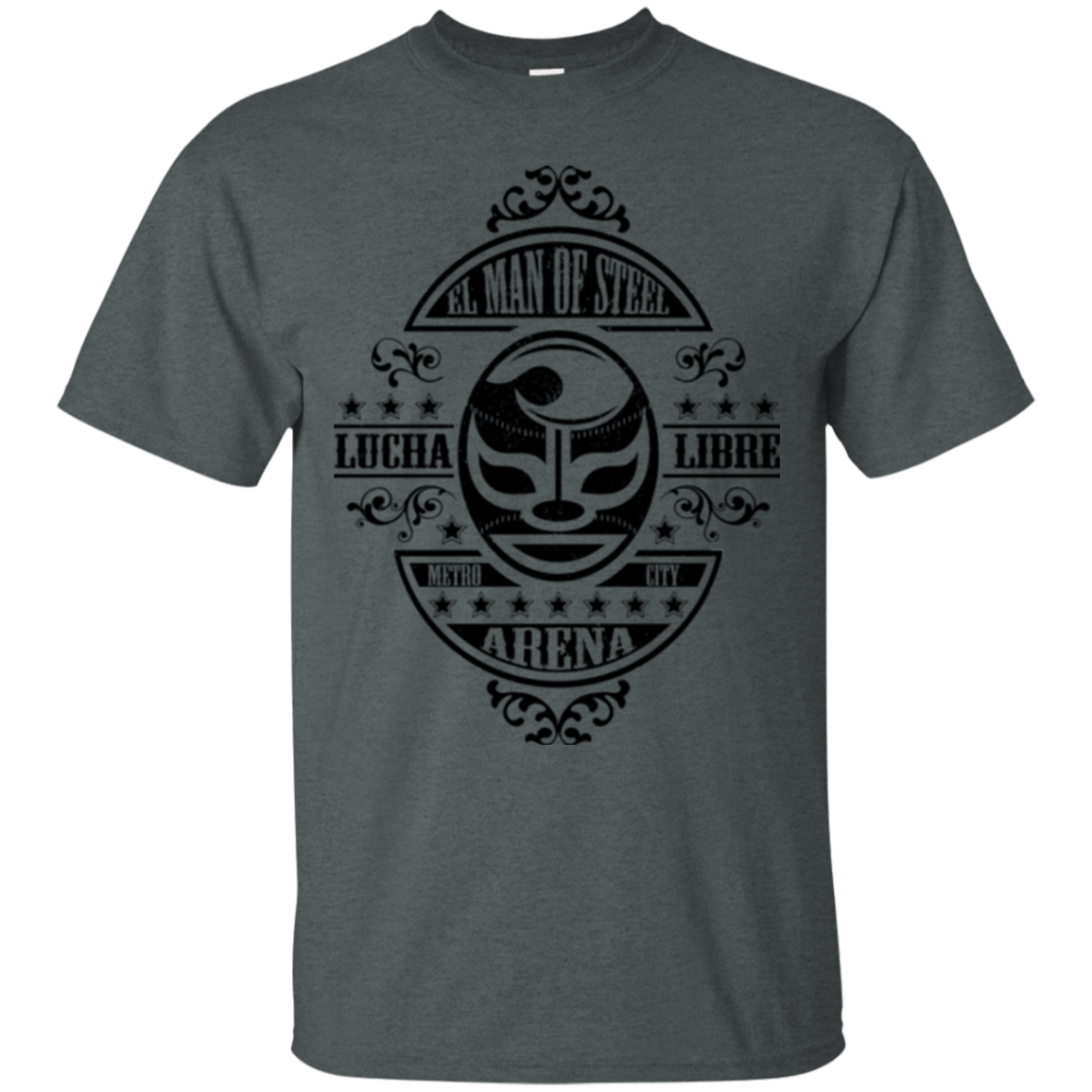 T-Shirts Dark Heather / Small luchamanofsteel T-Shirt