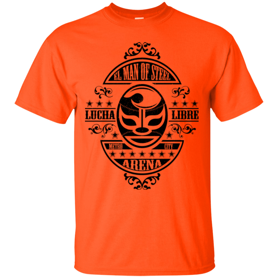T-Shirts Orange / Small luchamanofsteel T-Shirt