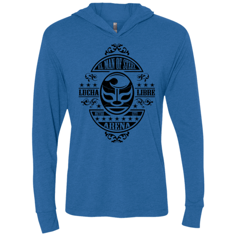 T-Shirts Vintage Royal / X-Small luchamanofsteel Triblend Long Sleeve Hoodie Tee