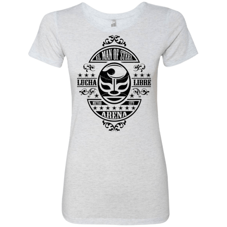 T-Shirts Heather White / Small luchamanofsteel Women's Triblend T-Shirt