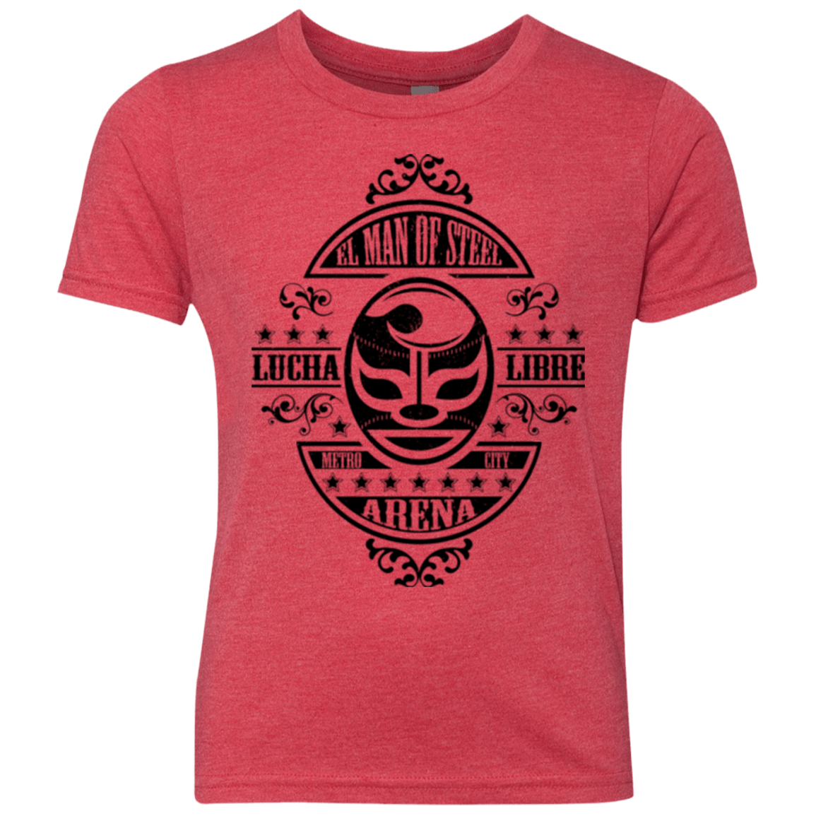 T-Shirts Vintage Red / YXS luchamanofsteel Youth Triblend T-Shirt