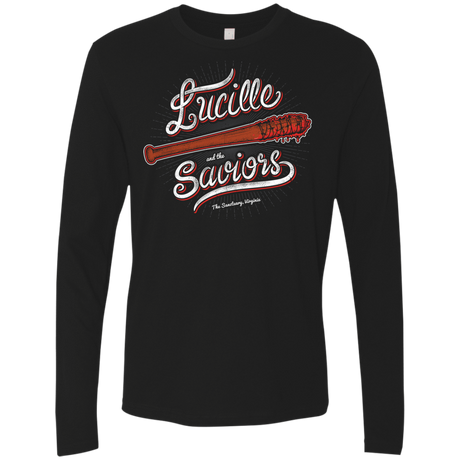 T-Shirts Black / Small Lucille and the Saviors Men's Premium Long Sleeve