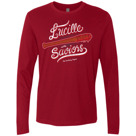 T-Shirts Cardinal / Small Lucille and the Saviors Men's Premium Long Sleeve