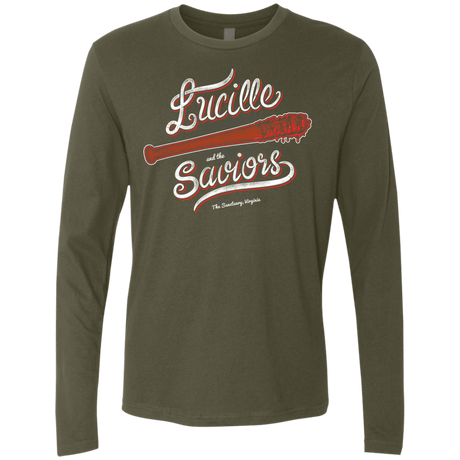 T-Shirts Military Green / Small Lucille and the Saviors Men's Premium Long Sleeve