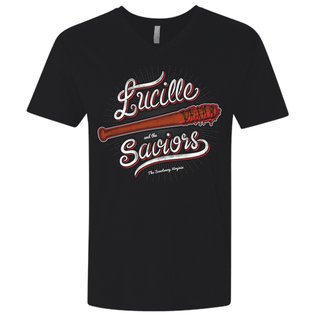 T-Shirts Black / X-Small Lucille and the Saviors Men's Premium V-Neck