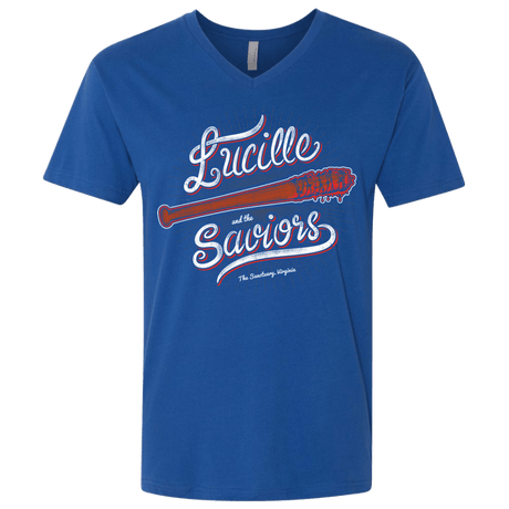 T-Shirts Royal / X-Small Lucille and the Saviors Men's Premium V-Neck
