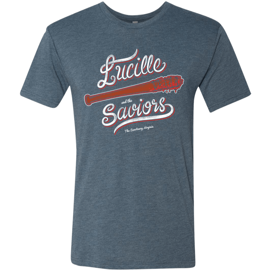 T-Shirts Indigo / Small Lucille and the Saviors Men's Triblend T-Shirt