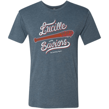 T-Shirts Indigo / Small Lucille and the Saviors Men's Triblend T-Shirt