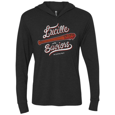T-Shirts Vintage Black / X-Small Lucille and the Saviors Triblend Long Sleeve Hoodie Tee
