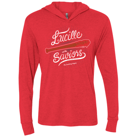 T-Shirts Vintage Red / X-Small Lucille and the Saviors Triblend Long Sleeve Hoodie Tee