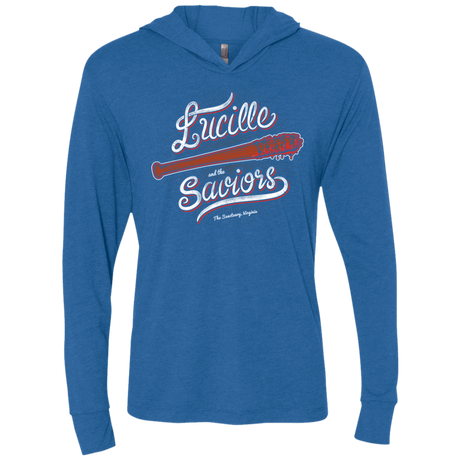 T-Shirts Vintage Royal / X-Small Lucille and the Saviors Triblend Long Sleeve Hoodie Tee