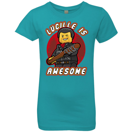 T-Shirts Tahiti Blue / YXS Lucille is Awesome Girls Premium T-Shirt