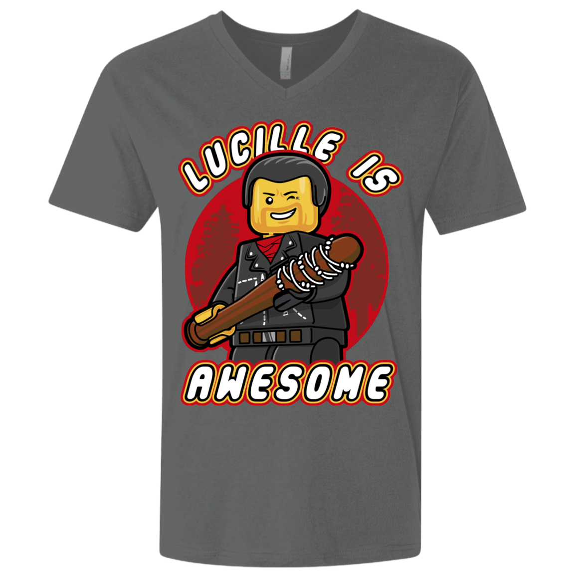 T-Shirts Heavy Metal / X-Small Lucille is Awesome Men's Premium V-Neck