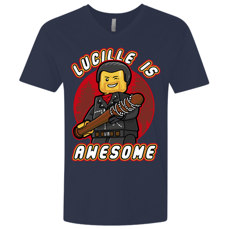 T-Shirts Midnight Navy / X-Small Lucille is Awesome Men's Premium V-Neck