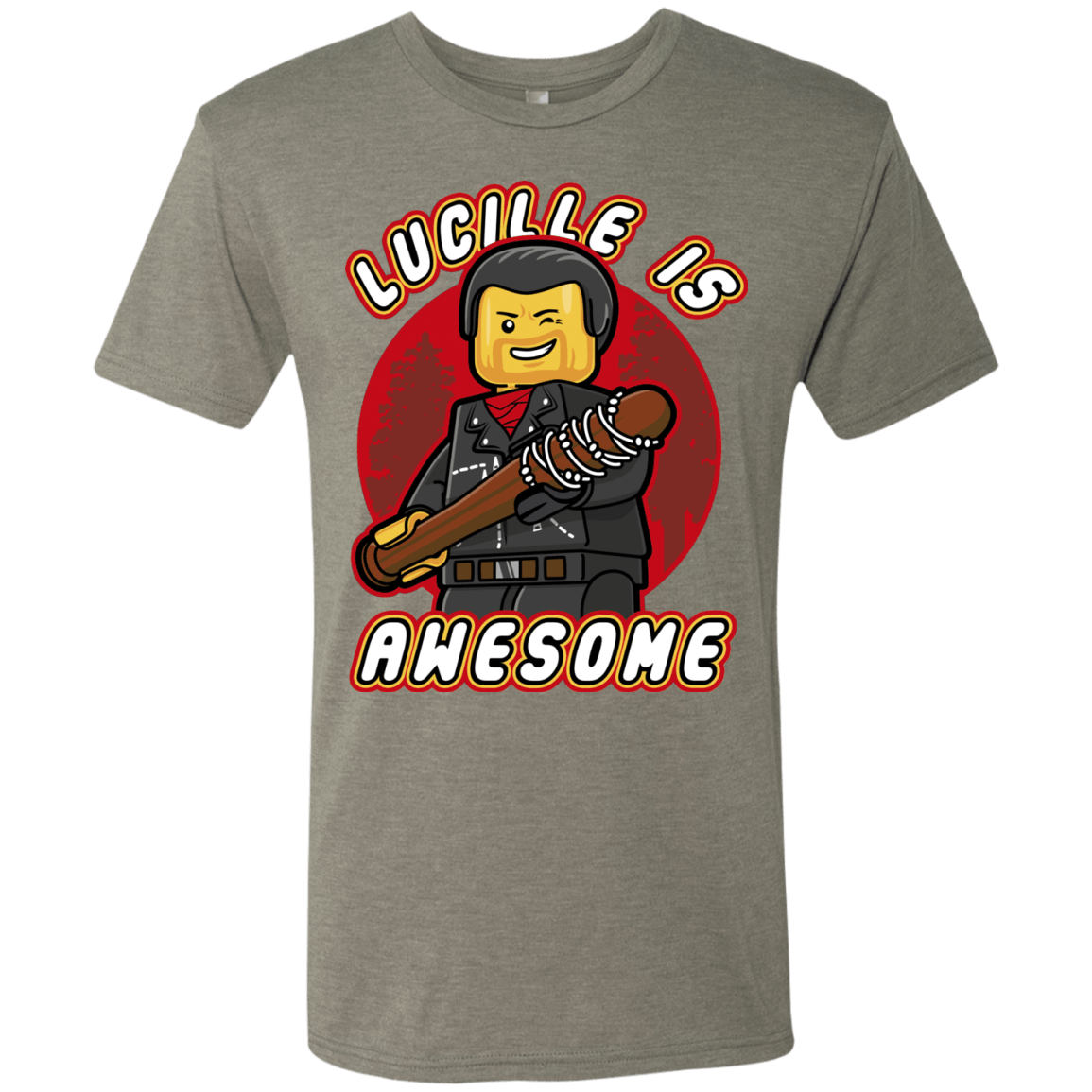 T-Shirts Venetian Grey / Small Lucille is Awesome Men's Triblend T-Shirt
