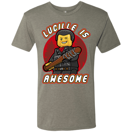 T-Shirts Venetian Grey / Small Lucille is Awesome Men's Triblend T-Shirt