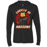 T-Shirts Vintage Black / X-Small Lucille is Awesome Triblend Long Sleeve Hoodie Tee