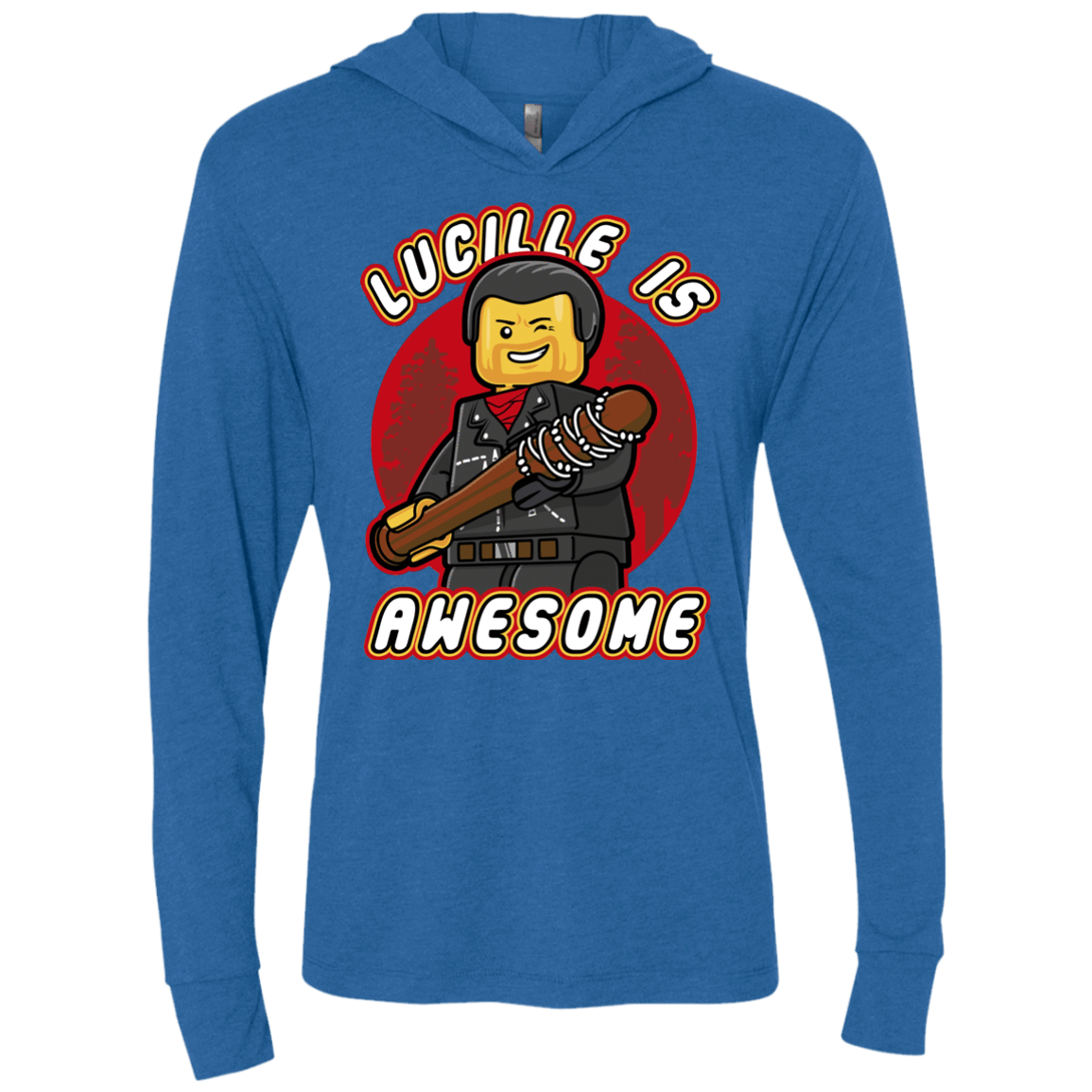 T-Shirts Vintage Royal / X-Small Lucille is Awesome Triblend Long Sleeve Hoodie Tee