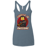 T-Shirts Indigo / X-Small Lucille is Awesome Women's Triblend Racerback Tank