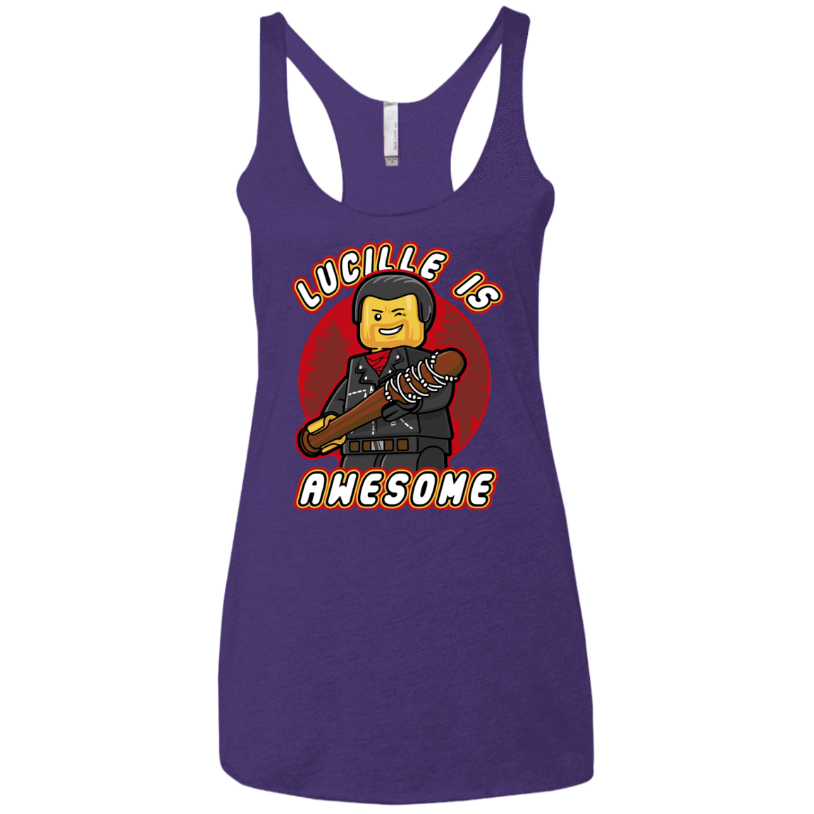 T-Shirts Purple / X-Small Lucille is Awesome Women's Triblend Racerback Tank