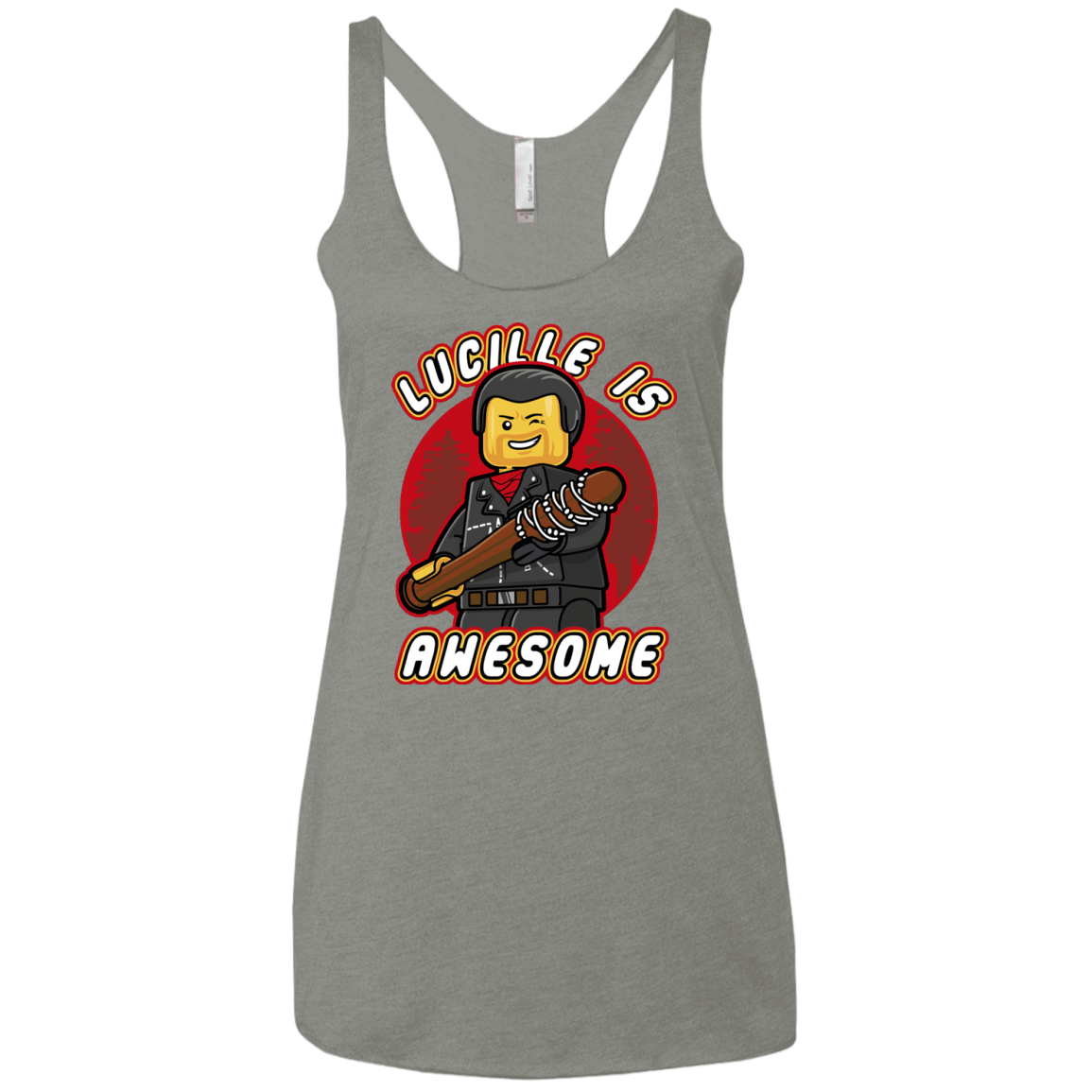 T-Shirts Venetian Grey / X-Small Lucille is Awesome Women's Triblend Racerback Tank