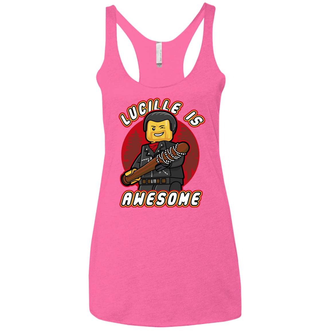 T-Shirts Vintage Pink / X-Small Lucille is Awesome Women's Triblend Racerback Tank