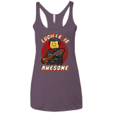 T-Shirts Vintage Purple / X-Small Lucille is Awesome Women's Triblend Racerback Tank