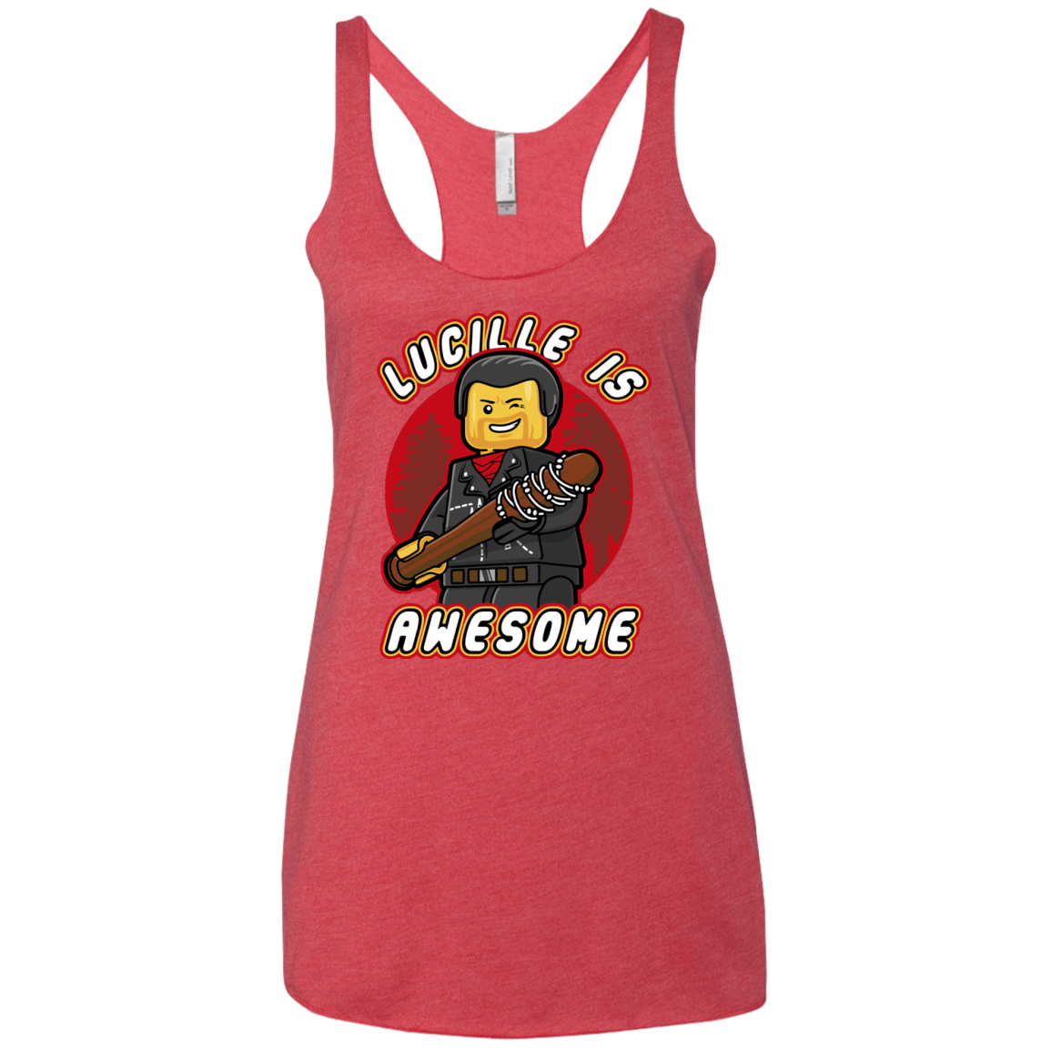 T-Shirts Vintage Red / X-Small Lucille is Awesome Women's Triblend Racerback Tank
