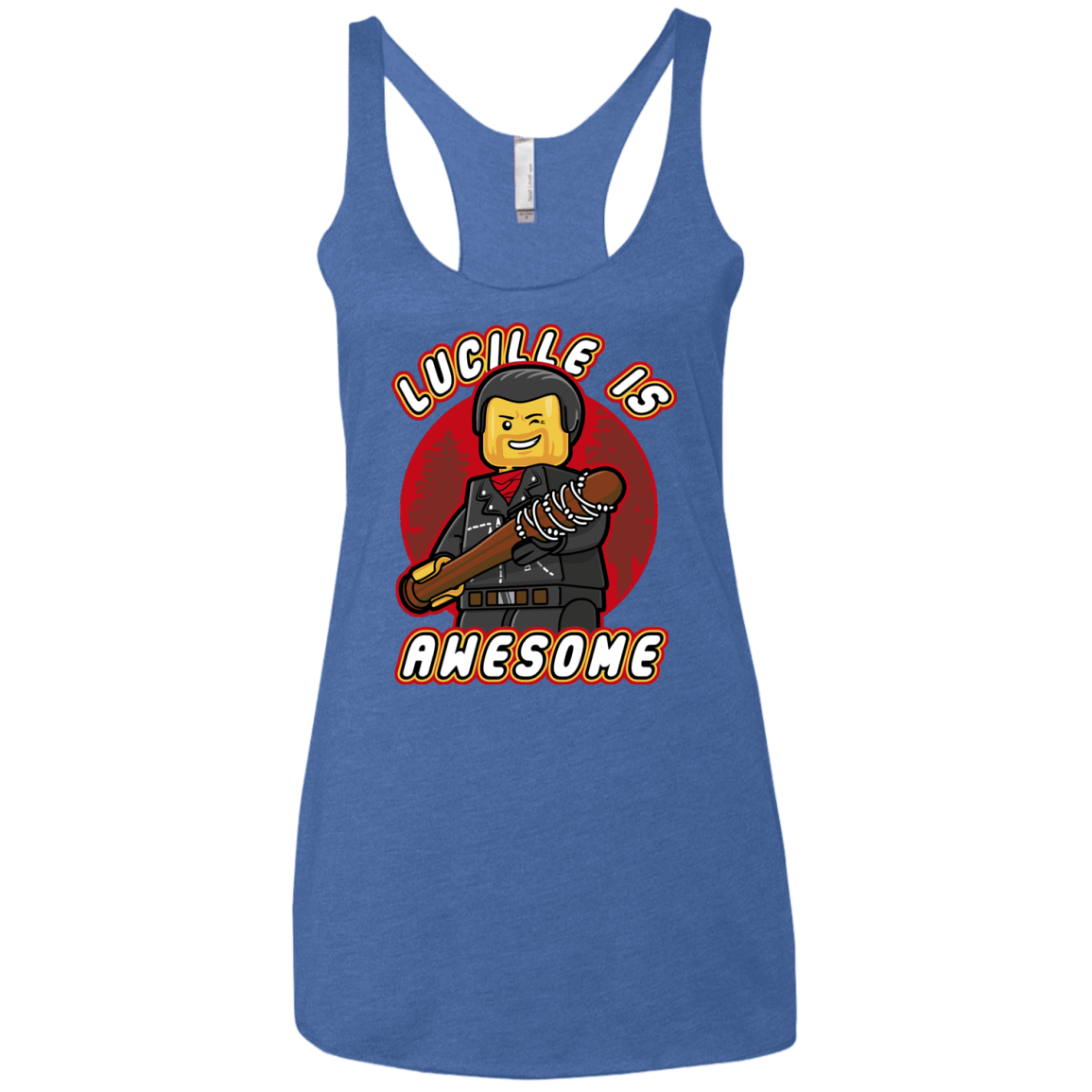 T-Shirts Vintage Royal / X-Small Lucille is Awesome Women's Triblend Racerback Tank