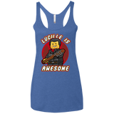 T-Shirts Vintage Royal / X-Small Lucille is Awesome Women's Triblend Racerback Tank