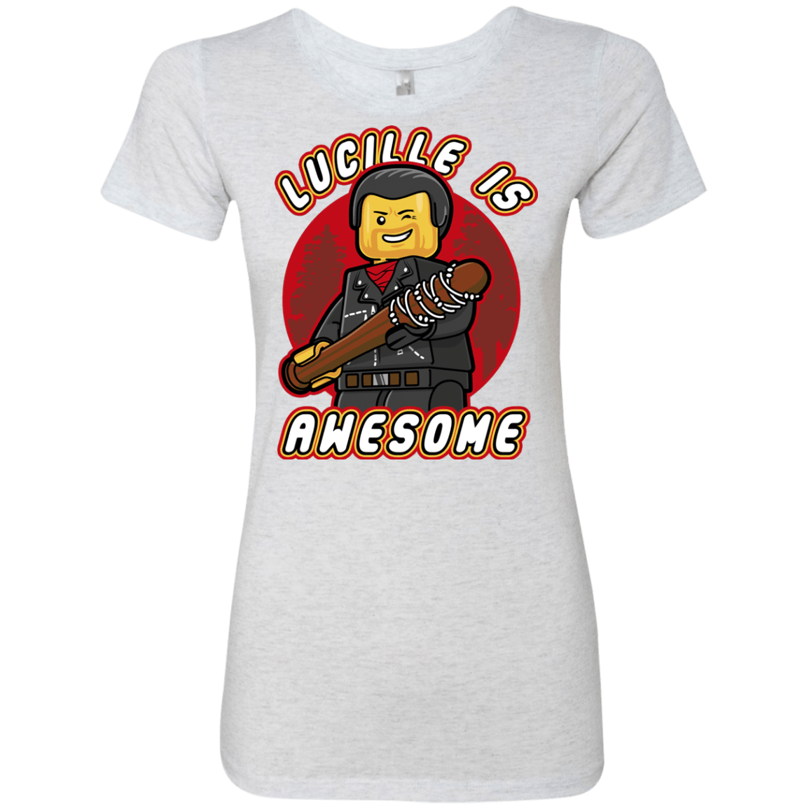 T-Shirts Heather White / Small Lucille is Awesome Women's Triblend T-Shirt