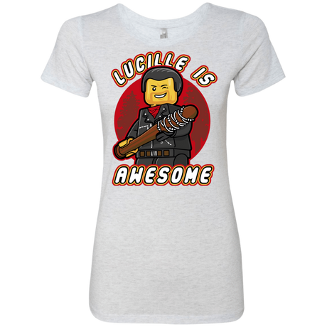 T-Shirts Heather White / Small Lucille is Awesome Women's Triblend T-Shirt