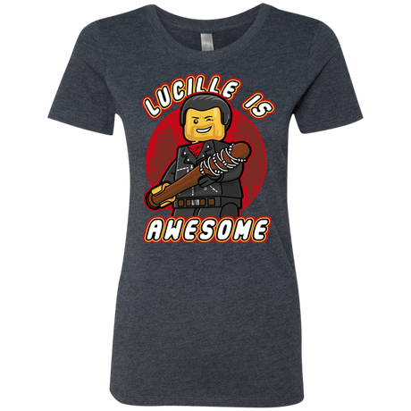 T-Shirts Vintage Navy / Small Lucille is Awesome Women's Triblend T-Shirt