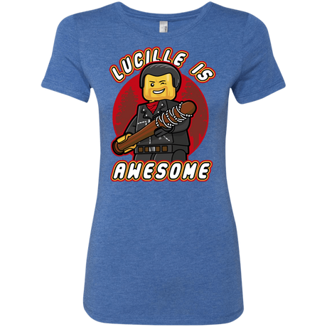 T-Shirts Vintage Royal / Small Lucille is Awesome Women's Triblend T-Shirt