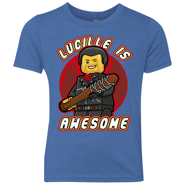T-Shirts Vintage Royal / YXS Lucille is Awesome Youth Triblend T-Shirt