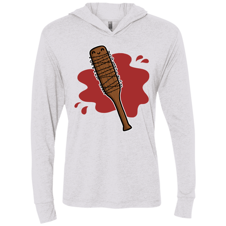T-Shirts Heather White / X-Small Lucille Triblend Long Sleeve Hoodie Tee
