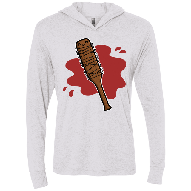 T-Shirts Heather White / X-Small Lucille Triblend Long Sleeve Hoodie Tee